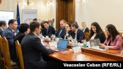 Judecătorii CSJ discută cu membrii CSM despre problemele cu care se confruntă instanța, 19 ianuarie 2024.