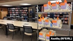 Архив Гарифа Султана в читальном зале Гуверовского института, США 