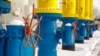 Imagine generică cu stație de gaz ucraineană care alimenta Moldova.