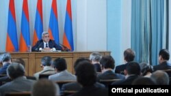Armenia - President Serzh Sarkisian announces the suspension of diplomatic relations with Hungary, 31Aug2012.