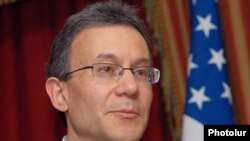 Armenia -- Daniel Rosenblum, co-chairman of the U.S.-Armenia Joint Economic Task Force, at a news conference in Yerevan, 15Nov2010.