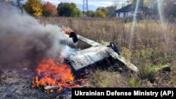 Зьбітая расейская ракета ў Чаргнігаўскай вобласьці, 19 кастрычніка 2022