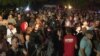 Акция протеста у здания телекомпании «Рустави 2» в ночь на 8 июля