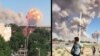 KAZAKHSTAN -- Blasts Hit Military Warehouse In South Kazakhstan, VIDEO GRABS, AMATEUR VIDEO