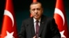 Turkey -- Turkey's President Tayyip Erdogan addresses the media at the Presidential Palace in Ankara January 12, 2015.