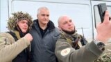 Російський глава Криму Сергій Аксьонов з учасниками підрозділу «БАРС-Крим», 25 січня 2025 року. Фото з телеграм-каналу Аксьонова