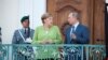 Германия канцлері Ангела Меркель (сол жақта) мен Ресей президенті Владимир Путин. Гранзе,
18 тамыз 2018 жыл.