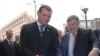 Armenia -- France Telecom Chairman Didier Lombard (R) and Yerevan's Deputy Mayor Taron Markarian inaugurate a new office of the Orange-Armenia wireless network on November 5, 2009.