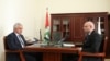 Глава «Черноморэнерго» (справа) проинформировал президента о том, что было сделано нового в энергетике Абхазии в рамках Инвестпрограммы