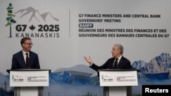 Ministri finansija i guverneri centralnih banaka G7 sastali se u Banfu u Alberti, Kanada, 22. maj 2025. 