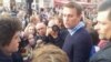 Алексей Навальный в день своего освобождения посетил лагерь "Оккупай Арбат"