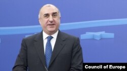 Міністр замежных спраў Азэрбайджану Эльмар Мамед'яраў падчас сустрэчы ў Брусэлі, 17 сьнежня 2012