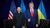Владимир Зеленский и Дональд Трамп после встречи в кулуарах Генеральной Ассамблеи ООН в Нью-Йорке 23 сентября