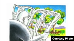 Среди представленных на выставке работ карикатуры всех жанров