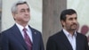 Iran -- President Mahmud Ahmadinejad (R) meets with his visiting Armenian counterpart Serzh Sarkisian in Tehran, 27Mar2011.
