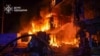 Aftermath of a Russian drone strike in Odesa