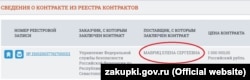 Постачатиме запчастини для автомобілів кримського главку ФСБ за 1 мільйон рублів приватний підприємець із Севастополя Олена Мавріц