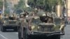 Armenia - 9K72 (Scud-B) ballistic missiles are demonstrated during a military parade in Yerevan, 21Sep2011.
