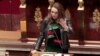 France -- French UMP right-wing ruling party MP for the Bouches-du-Rhône region, Valerie Boyer, who authored Armenian Genocide denial bill, delivers a speech at the French National Assembly, Paris, 22Dec2011
