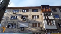 Urmările unui atac de artilerie în Donețk