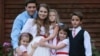 Belarus -- actress Hanna Kharlanchuk-Yuzhakova with family 
