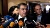 Armenia -- Energy Minister Levon Yolian speaks to journalsits in Yerevan, 14Mar2016