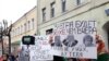 Belarus - Protest against the presidential decree "On the social dependency" in Mahilyou. Mahilyou, undated